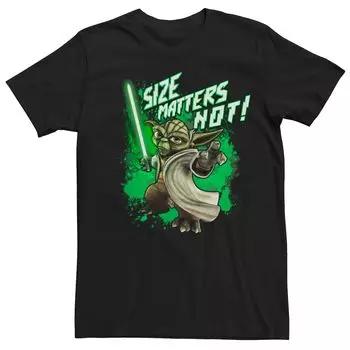 Мужская футболка Yoda «Звёздные войны: Войны клонов» Размер не имеет значения Licensed Character, черный