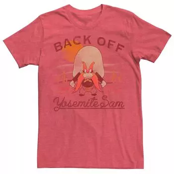Мужская футболка Yosemite Sam Back Off с деформированной отделкой Licensed Character
