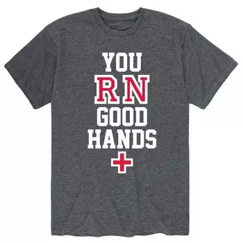 Мужская футболка You Rn Good Hands Licensed Character