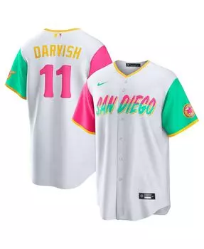 Мужская футболка Yu Darvish White San Diego Padres 2022 City Connect Replica Player Jersey Nike