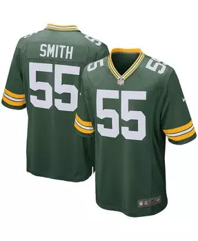 Мужская футболка za'darius smith green green bay packers game player Nike, зеленый