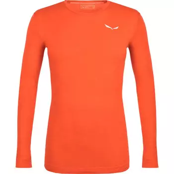 Мужская футболка Zebru Fresh Amr с длинным рукавом Salewa, красно-оранжевый