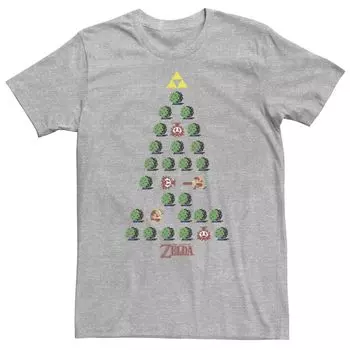 Мужская футболка Zelda 8-Bit Christmas Tree Licensed Character