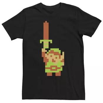Мужская футболка Zelda Link Pixel Sword Licensed Character