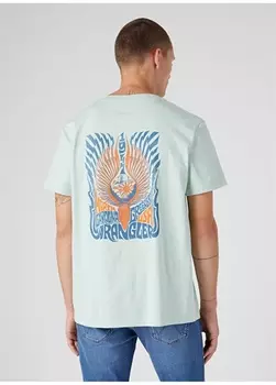 Мужская футболка зеленого цвета с круглым вырезом Wrangler