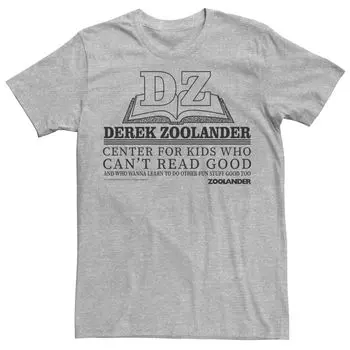 Мужская футболка Zoolander Center для детей, которые не умеют хорошо читать Licensed Character
