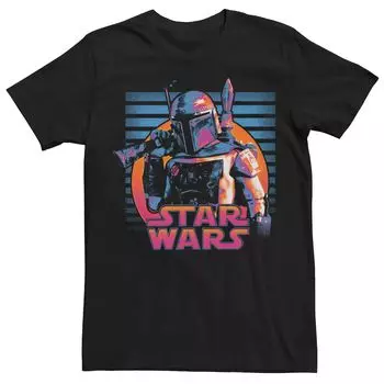 Мужская футболка «Звездные войны Боба Фетт», Черная Licensed Character, черный