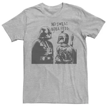 Мужская футболка «Звездные войны Дарт Вейдер и Боба Фетт» No Sweat Boba Fett Licensed Character