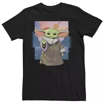 Мужская футболка «Звездные войны: Мандалорец Грогу, сцена 2» Licensed Character