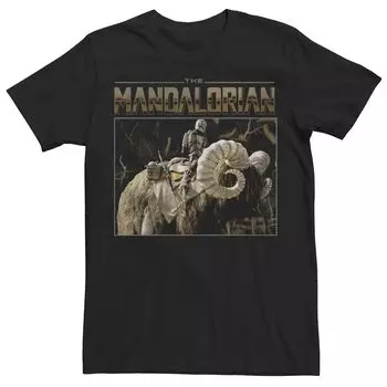 Мужская футболка «Звездные войны: Мандалорец и ребенок» Bantha Ride Licensed Character