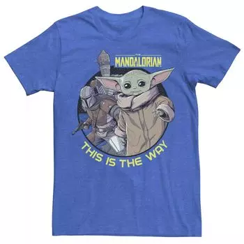 Мужская футболка «Звездные войны: Мандалорская детская группа» This Is The Way Licensed Character