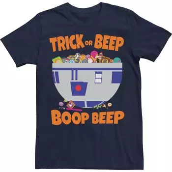 Мужская футболка «Звездные войны Trick Or Beep Halloween» Licensed Character