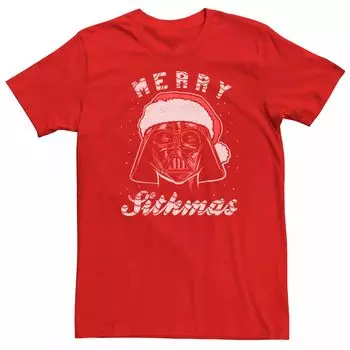 Мужская футболка «Звездные войны» Vader Merry Sithmas Licensed Character
