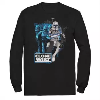 Мужская футболка «Звездные войны: Войны клонов» Clone Captain Rex Mashup Tee Star Wars