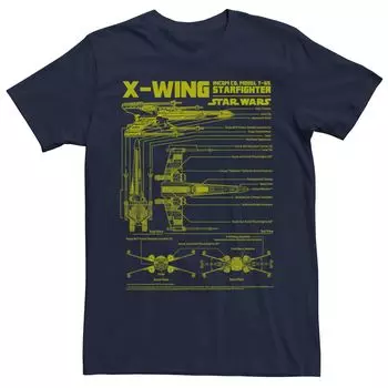 Мужская футболка «Звездные войны» X-Wing Licensed Character