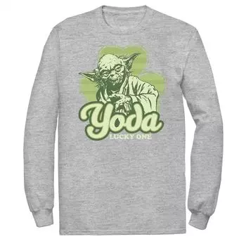 Мужская футболка «Звездные войны Yoda Lucky One Clover» ко Дню Святого Патрика Licensed Character