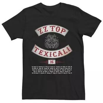 Мужская футболка ZZ Top Texicali Tour Date Concert Licensed Character