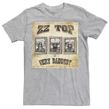 Мужская футболка ZZ Top Very Baddest с потертым рисунком и плакатом Licensed Character