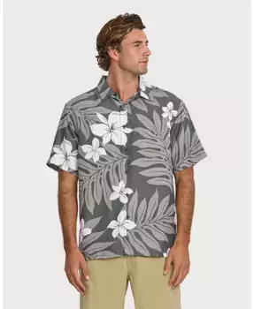 Мужская гавайская рубашка Shonan Quiksilver Waterman, черный