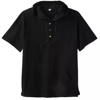 Мужская газовая толстовка с короткими рукавами Kingsize Big & Tall KingSize, черный