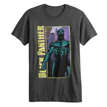 Мужская гибкая футболка Marvel Black Panther Licensed Character