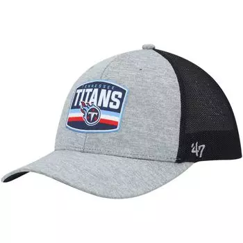 Мужская гибкая кепка мотиватора Tennessee Titans '47 серого/темно-синего цвета