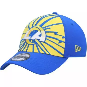 Мужская гибкая кепка New Era Gold/Royal Los Angeles Rams Shattered 39THIRTY