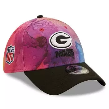 Мужская гибкая кепка New Era Pink/Black Green Bay Packers 2022 NFL Crucial Catch 39THIRTY