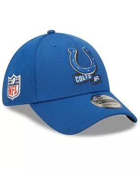 Мужская гибкая кепка Royal Indianapolis Colts 2022 Sideline 39THIRTY Coaches New Era