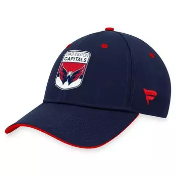 Мужская гибкая кепка с фирменным логотипом Fanatics Washington Capitals для драфта НХЛ 2023 года