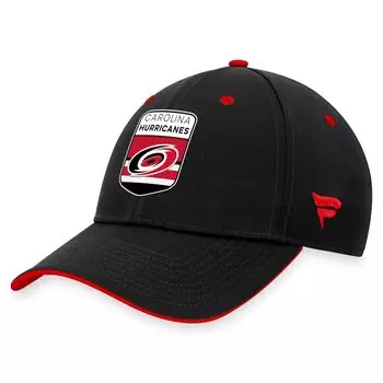 Мужская гибкая кепка с логотипом Fanatics Black Carolina Hurricanes 2023 NHL Draft
