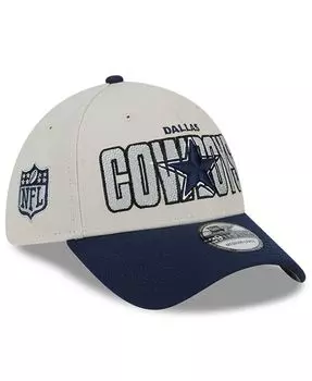 Мужская гибкая кепка Stone, темно-синяя, Dallas Cowboys 2023 NFL Draft 39THIRTY New Era