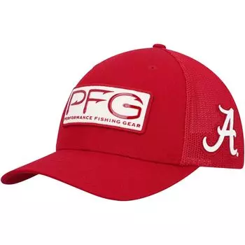 Мужская гибкая шапка Columbia Crimson Alabama Crimson Tide PFG с крючками