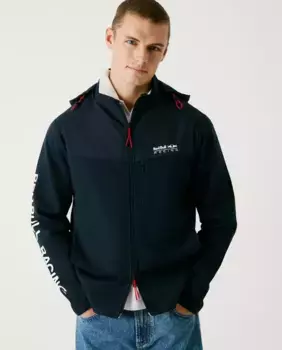 Мужская гибридная куртка в стиле колор-блок Pepe Jeans, тёмно-синий