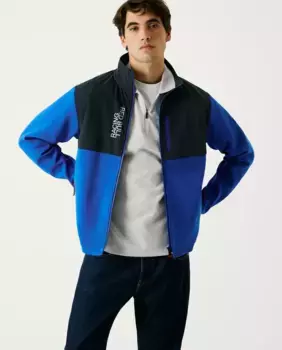 Мужская гибридная куртка в стиле колор-блок Pepe Jeans, синий