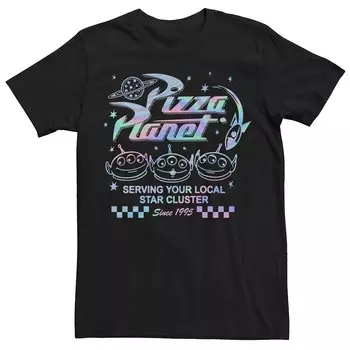 Мужская голографическая футболка Disney/Pixar's Toy Story Four Pizza Planet с изображением местного звездного скопления Licensed Character, белый