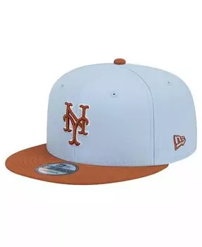 Мужская голубая двухцветная бейсболка New York Mets Spring Color 9FIFTY Snapback New Era, синий