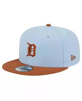 Мужская голубая двухцветная кепка Snapback Detroit Tigers Spring Color 9FIFTY New Era, синий