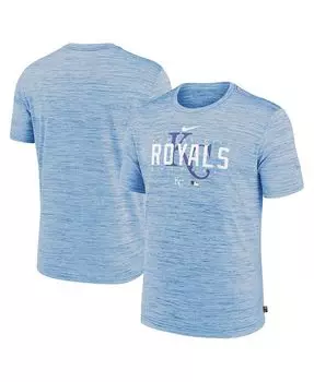 Мужская голубая футболка Kansas City Royals Authentic Collection Velocity Performance Practice Practice Nike, синий