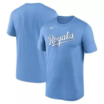 Мужская голубая футболка Kansas City Royals New Legend с надписью Nike
