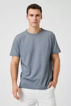 Мужская голубая футболка Koton, синий