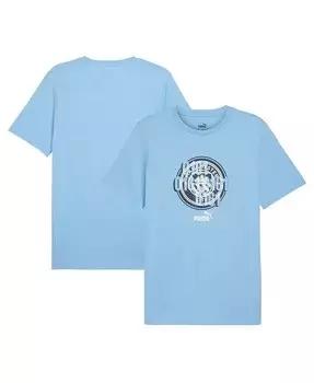 Мужская голубая футболка Manchester City ftbl Culture Puma, синий