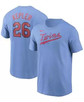 Мужская голубая футболка Max Kepler Minnesota Twins с именем и номером Nike, синий