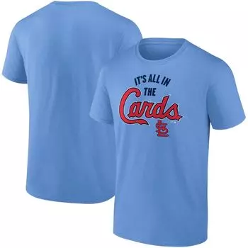 Мужская голубая футболка с логотипом Fanatics St. Louis Cardinals Hometown Collection