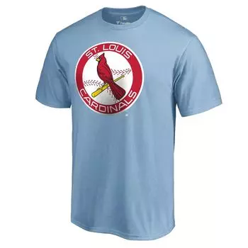 Мужская голубая футболка с логотипом Fanatics St. Louis Cardinals Huntington