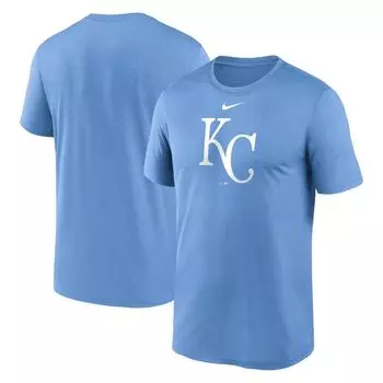 Мужская голубая футболка с логотипом Kansas City Royals New Legend Nike