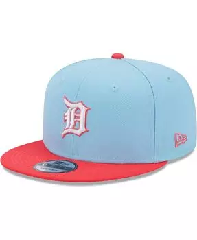Мужская голубая и красная кепка Detroit Tigers Spring Basic двухцветная кепка Snapback 9FIFTY New Era