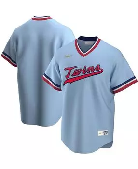 Мужская голубая майка команды Minnesota Twins Road Cooperstown Collection Team Nike