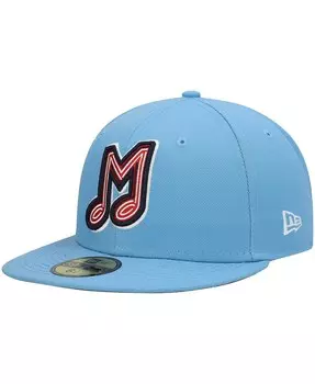 Мужская голубая приталенная шляпа Memphis Redbirds Authentic Collection Team Alternate 59FIFTY New Era