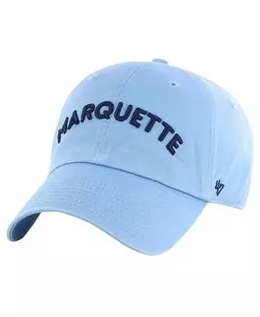 Мужская голубая регулируемая шапка бренда 47 Marquette Golden Eagles Clean Up '47 Brand, синий